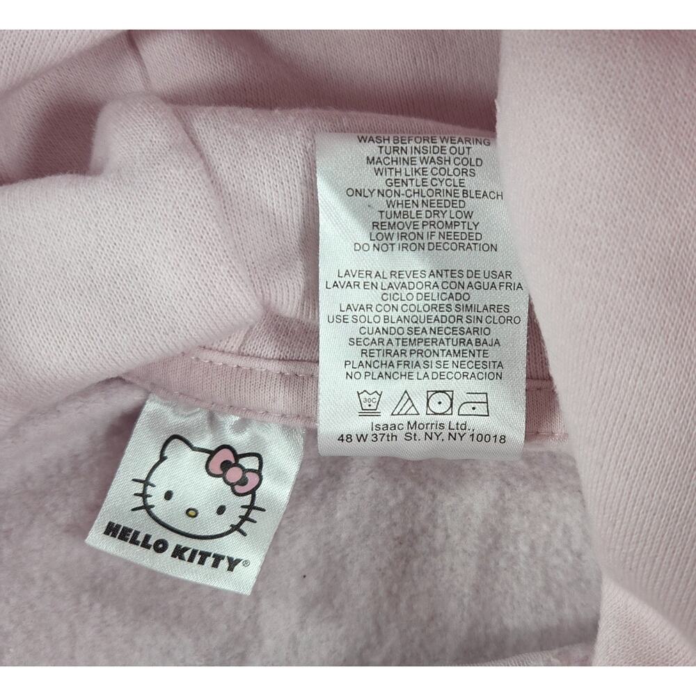 Sanrio Hello Kitty Friends Go Camping Hoodie Womens L Large Pink Sweatshirt - Picture 7 of 8